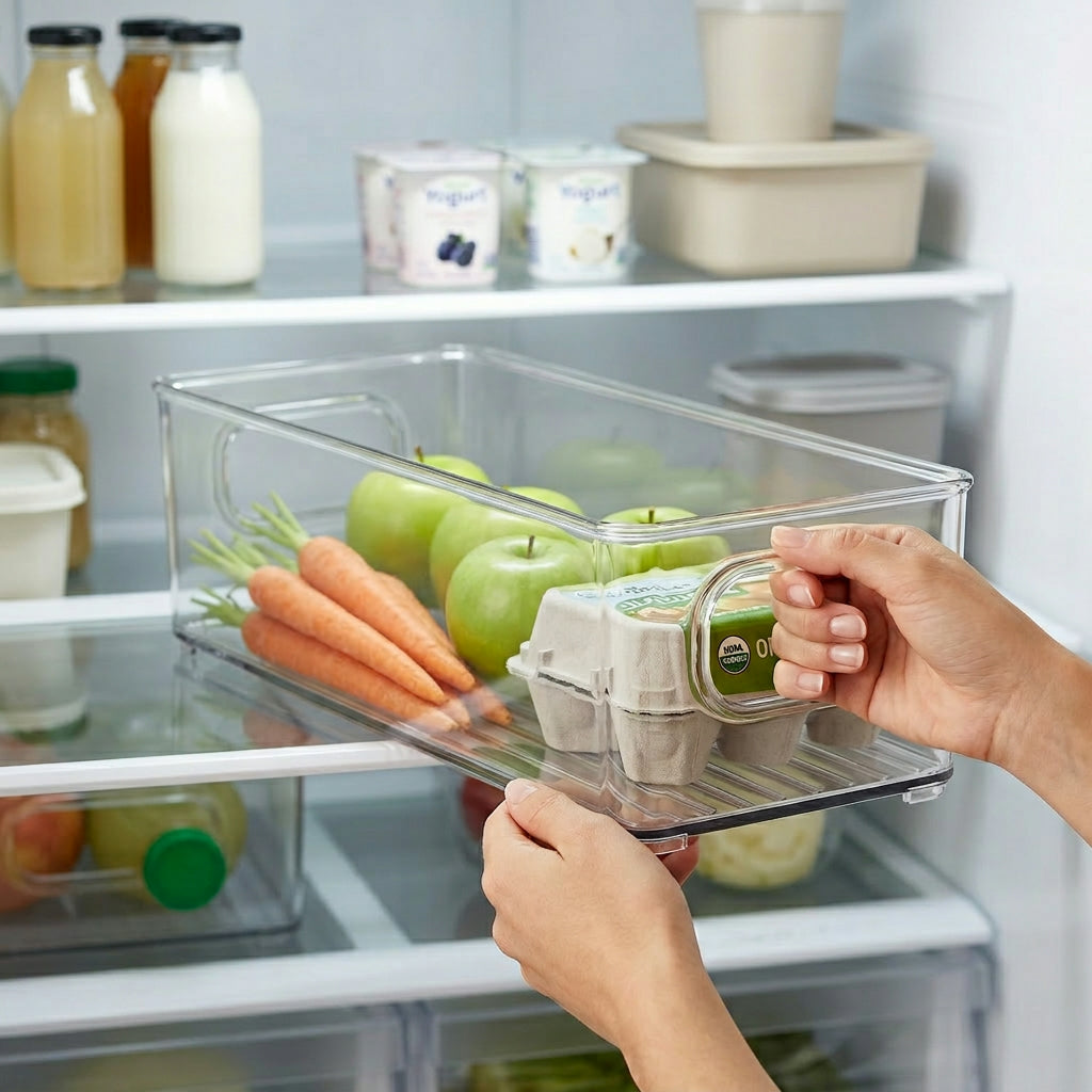 Clear Fridge Storage Box – Multi-Purpose Acrylic Organizer Container