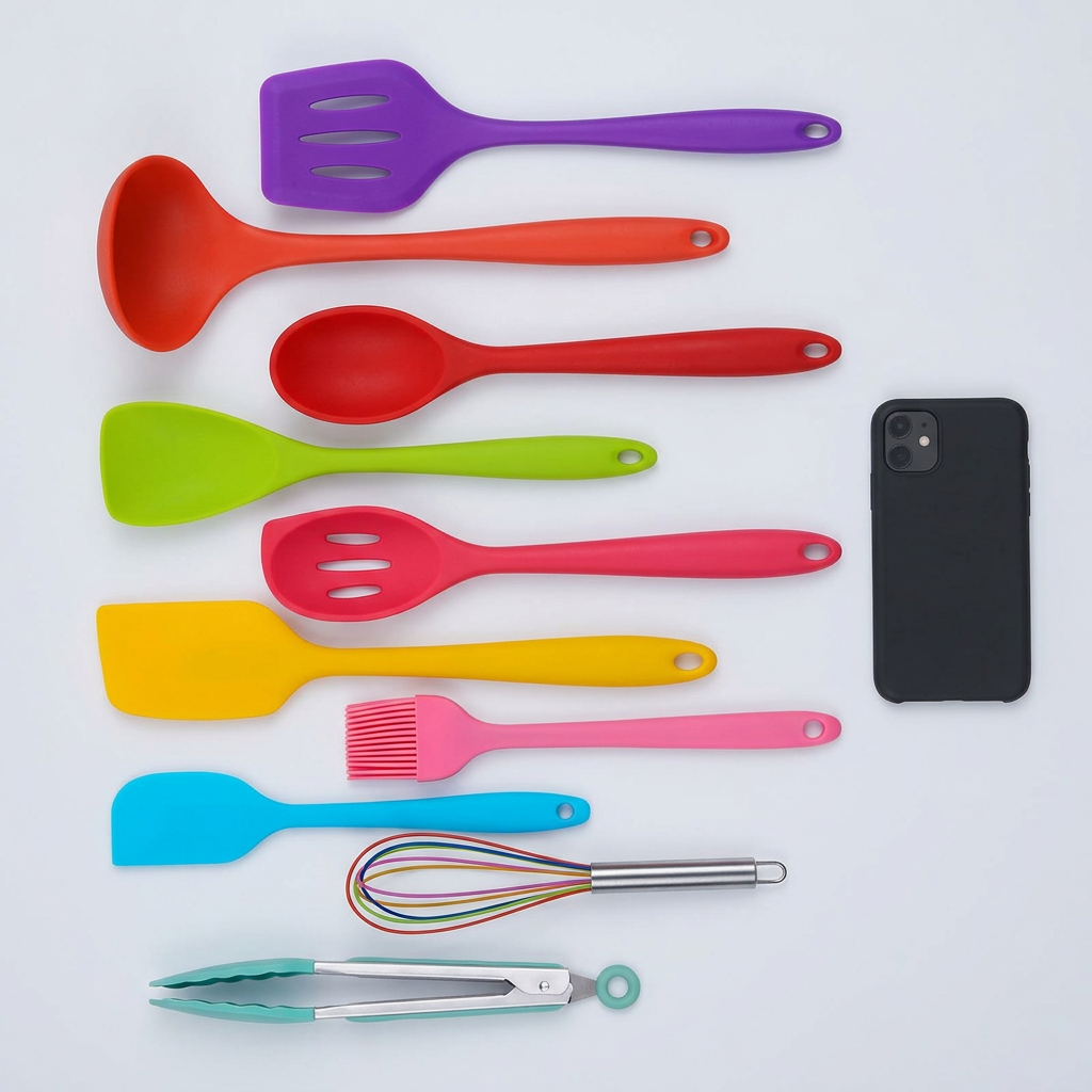Silicone Kitchen Utensil Set – Heat-Resistant Non-Stick Cooking Tools