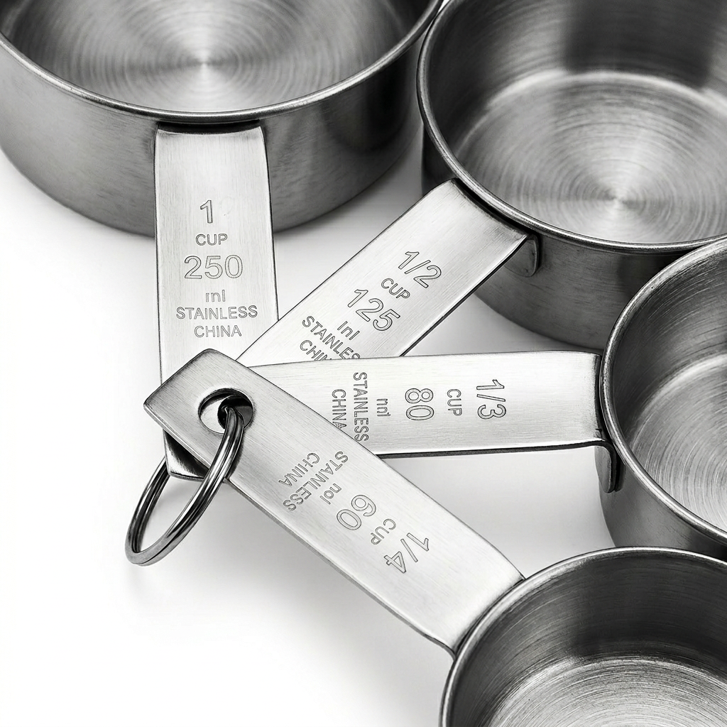 Measuring Cups & Spoons – Stackable Stainless Steel Set