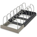 Expandable Kitchen Storage Rack – Stainless Steel Cabinet Organizer