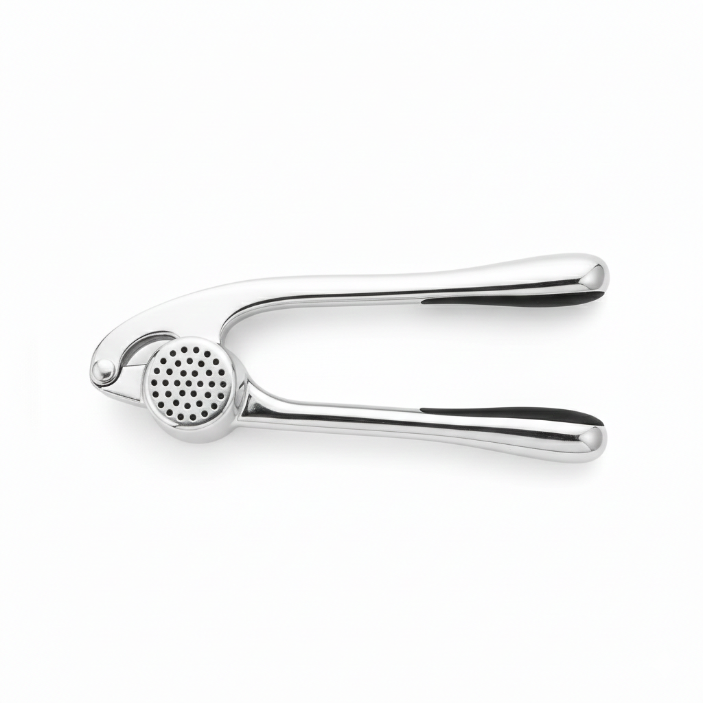 Garlic & Ginger Press – Quick Mince Zinc Alloy Handheld Squeezer