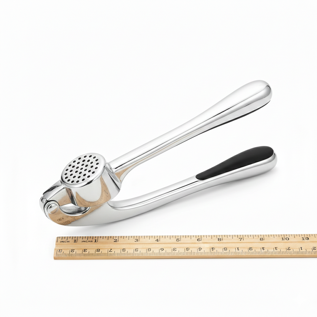 Garlic & Ginger Press – Quick Mince Zinc Alloy Handheld Squeezer
