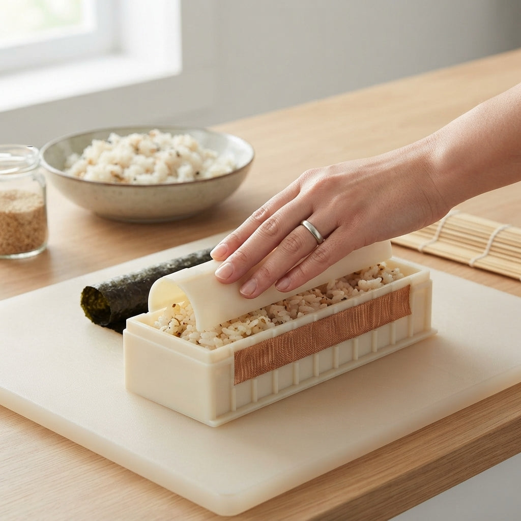 Sushi Roll Maker Set – Easy Shaping with 3 Plastic Molds