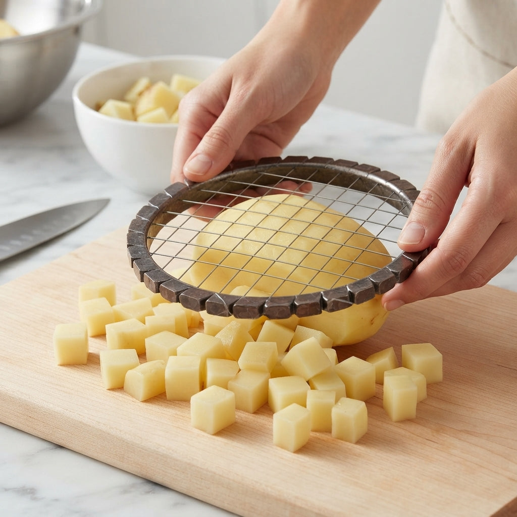 Stainless Steel Potato Masher – Easy Press & Smooth Mashing Tool