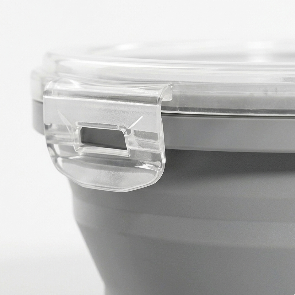 Collapsible Food Storage Containers for Space Saving with Silicone Design