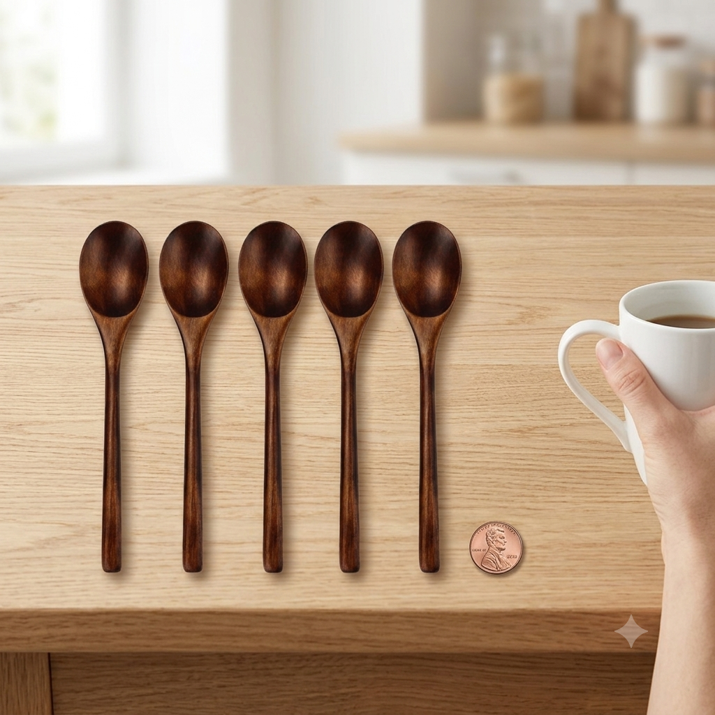 Wooden Spoon Set – Eco-Friendly Natural Tableware Collection