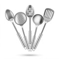 5-Piece Kitchen Utensil Set – Everyday Cooking in Stainless Steel