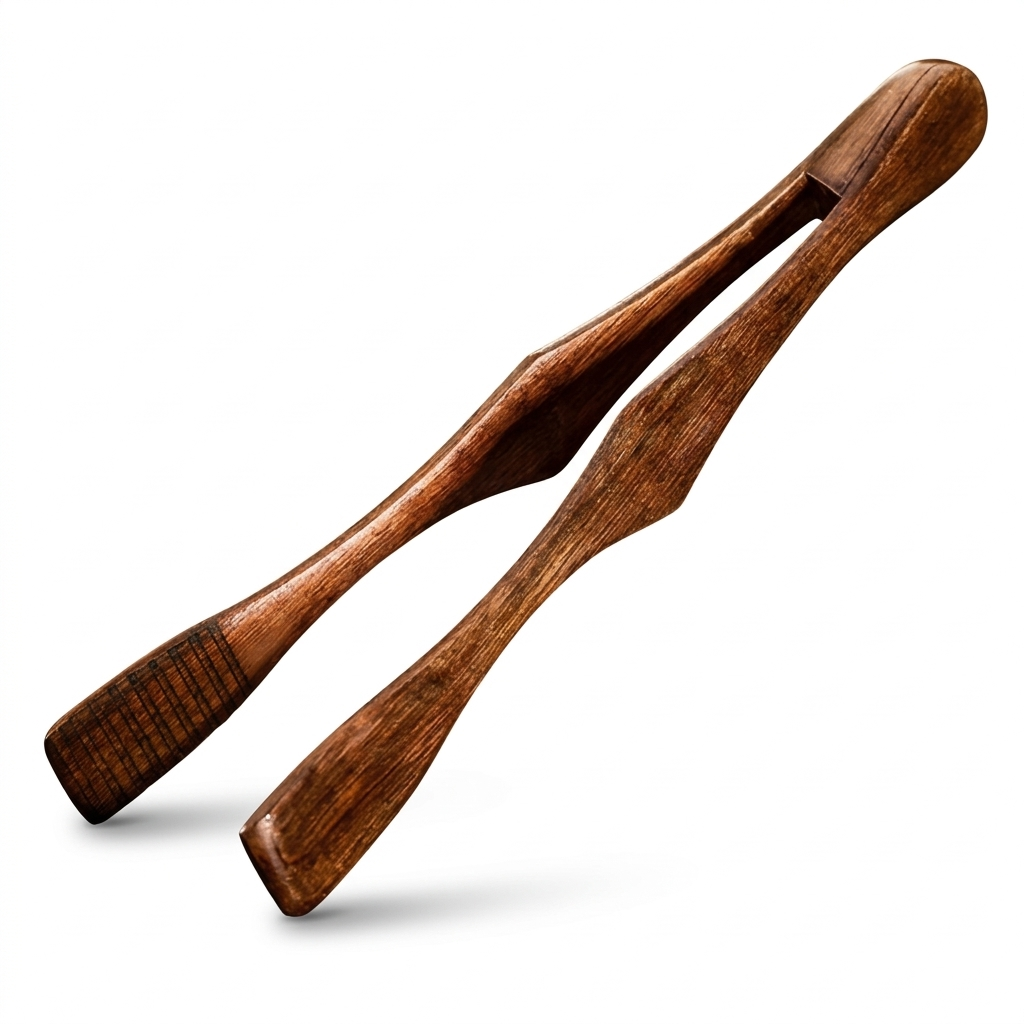 Solid Wood Food Clip – Heat-Resistant Kitchen & BBQ Tool