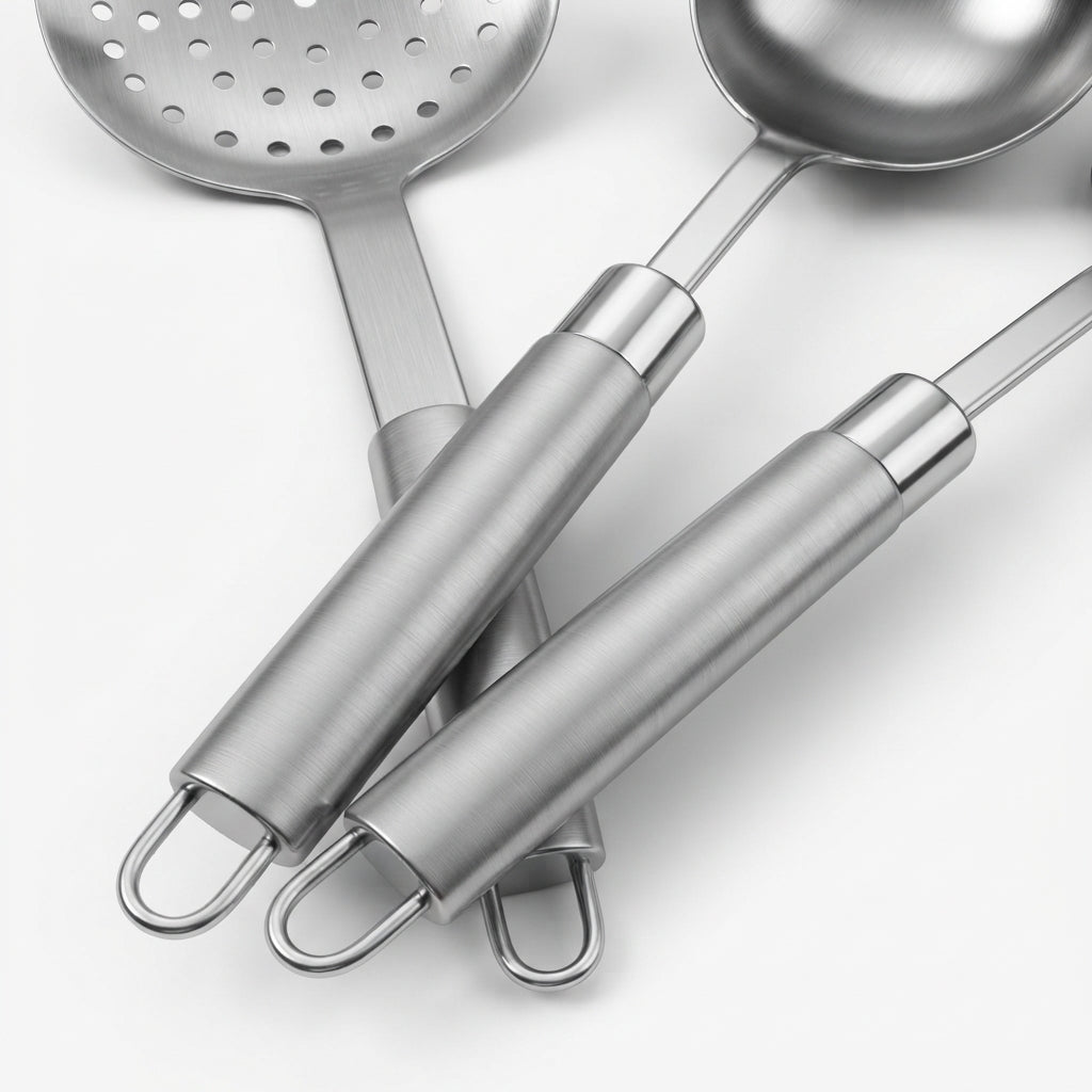 5-Piece Kitchen Utensil Set – Everyday Cooking in Stainless Steel