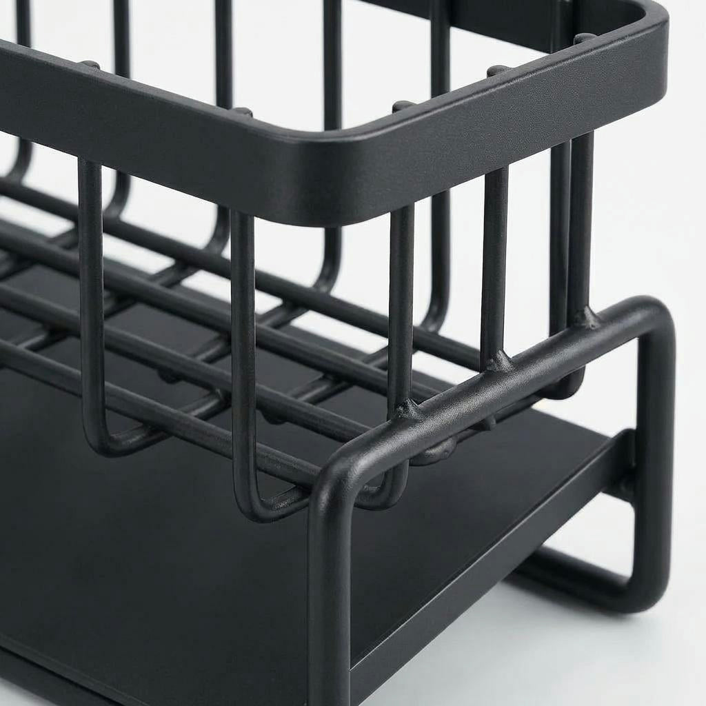 Kitchen Sink Drain Rack – Tidy Countertop Storage with Drip Tray