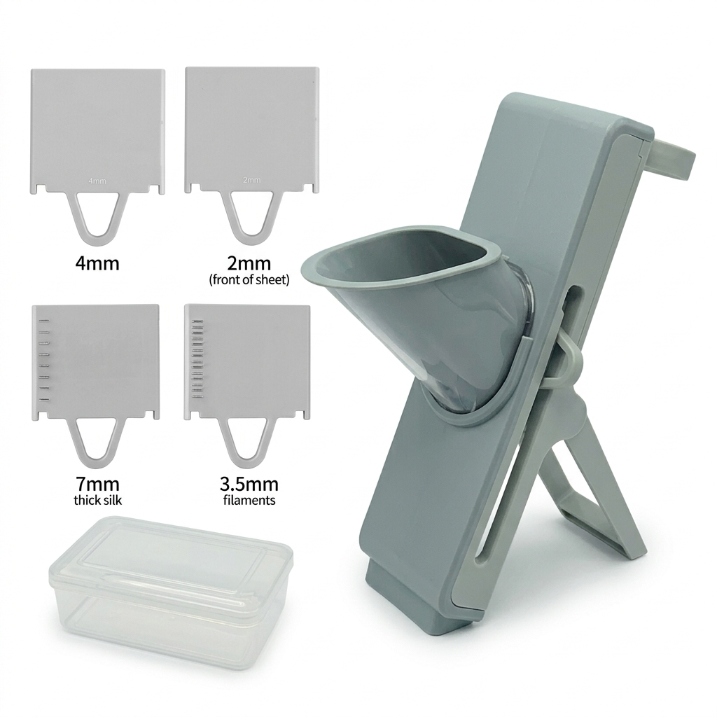 Mandoline Vegetable Slicer – Quick & Even Cuts with Stainless Steel Blades