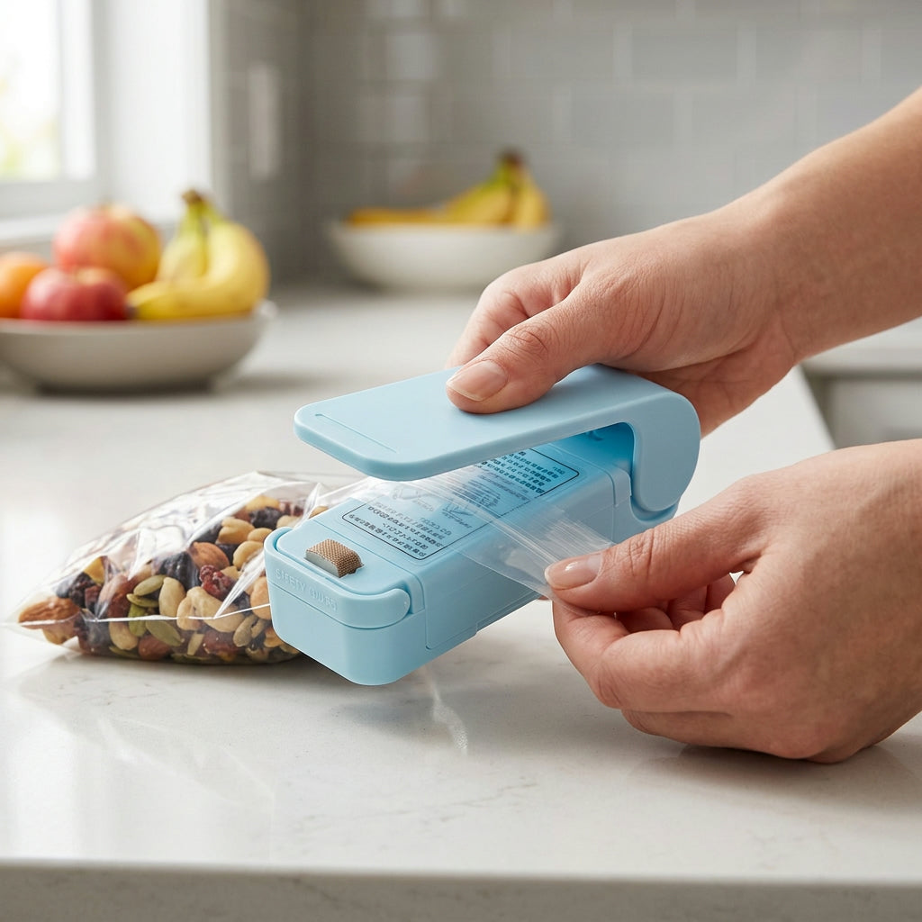 Mini Bag Sealer for Food Storage – Portable Heat Sealing Clip