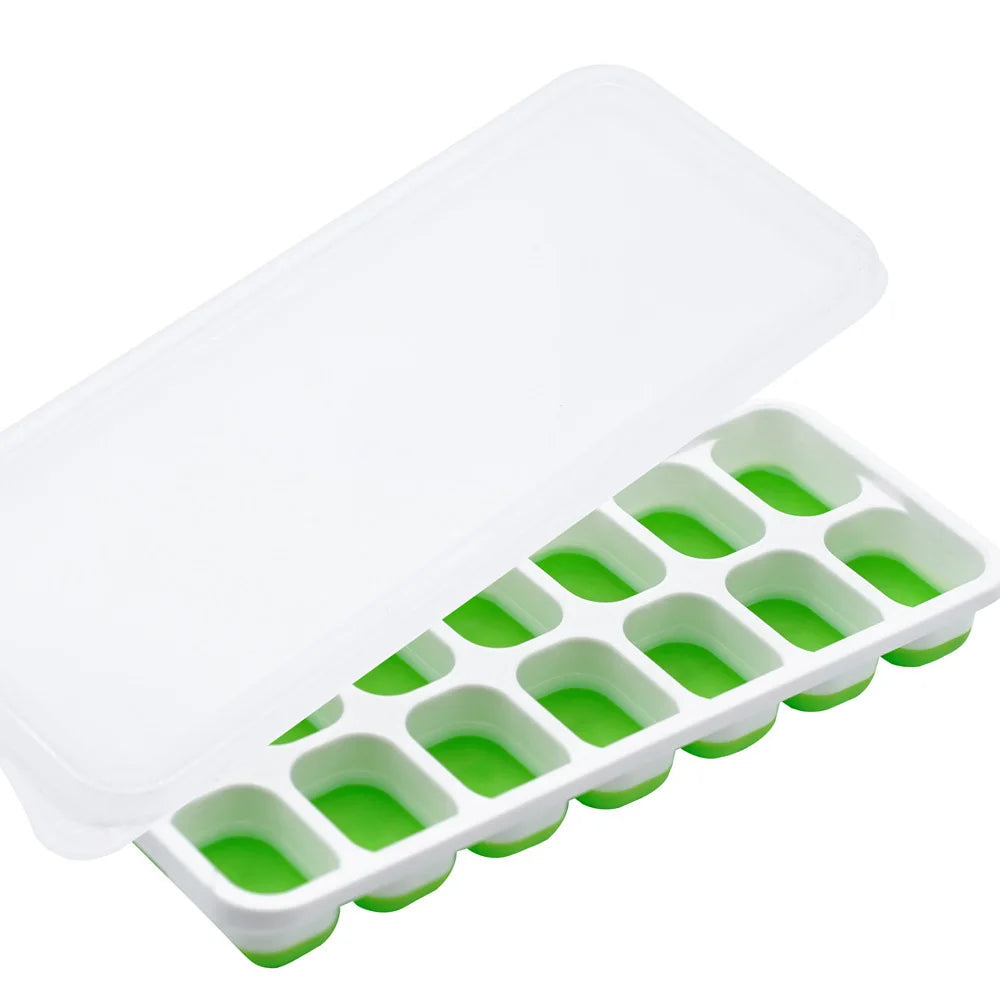 14-Cube Ice Tray – Easy-Release Silicone Freezer Mold