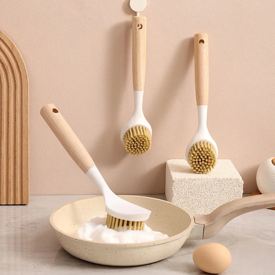 Long Handle Dish Brush – Effortless Cleaning & Durable Nylon