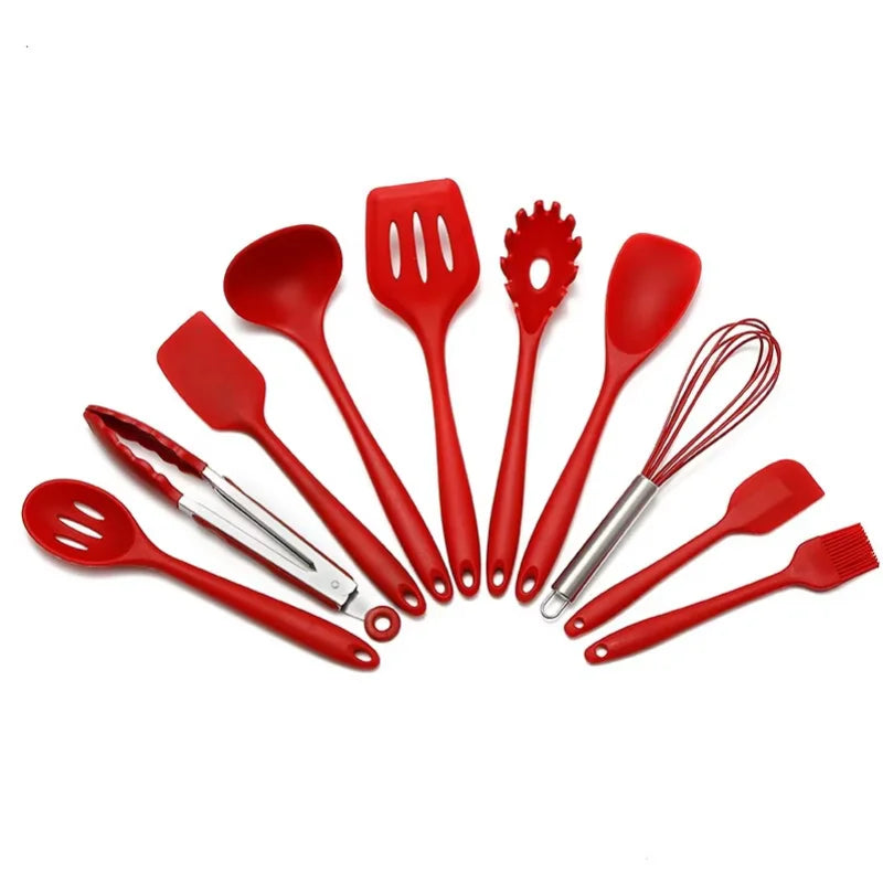 Silicone Kitchen Utensil Set – Heat-Resistant Non-Stick Cooking Tools
