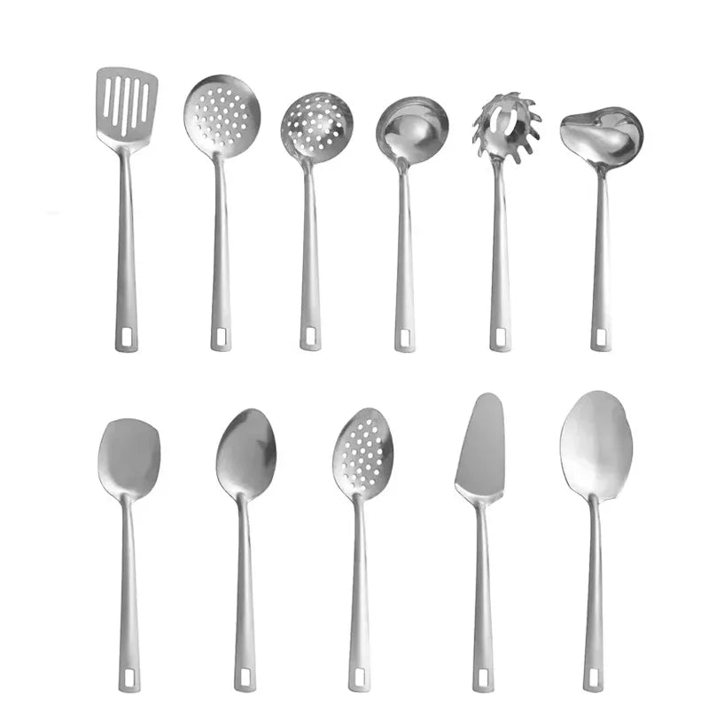 11-Piece Stainless Steel Kitchen Utensils – Durable & Eco-Friendly Set