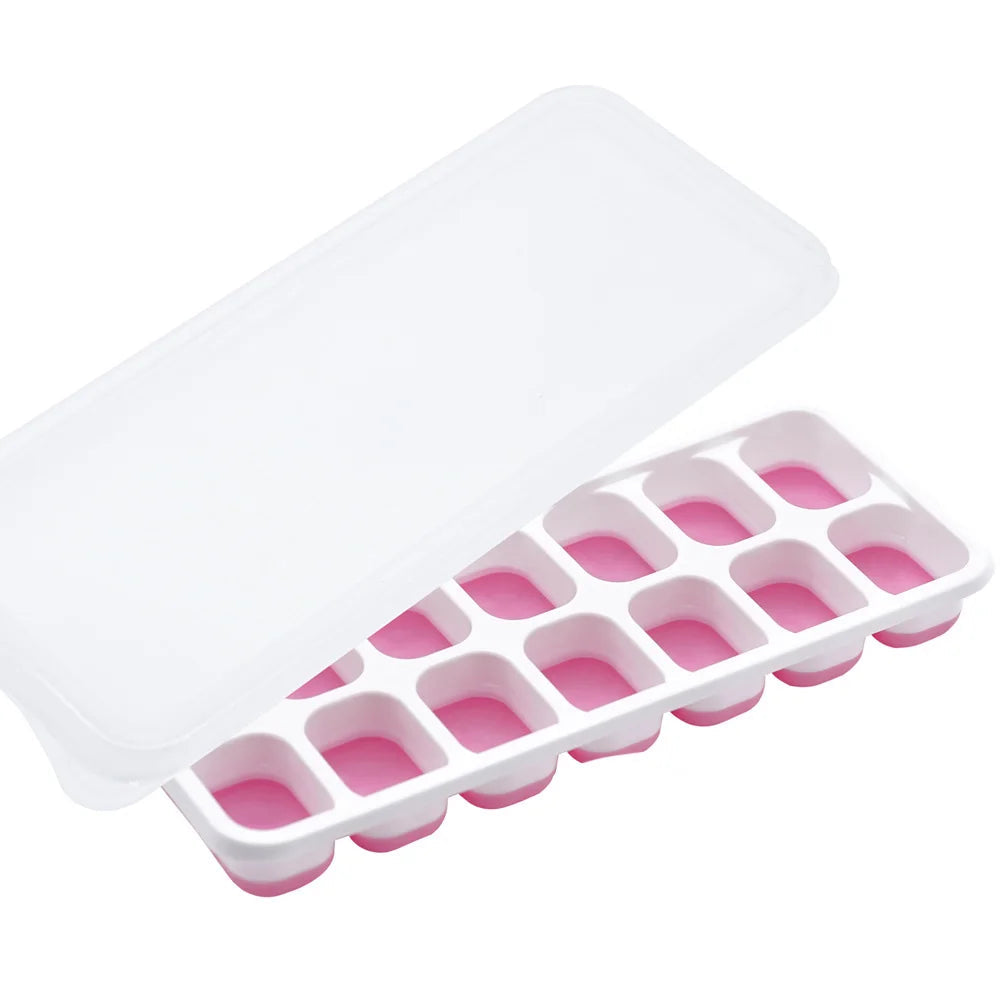 14-Cube Ice Tray – Easy-Release Silicone Freezer Mold