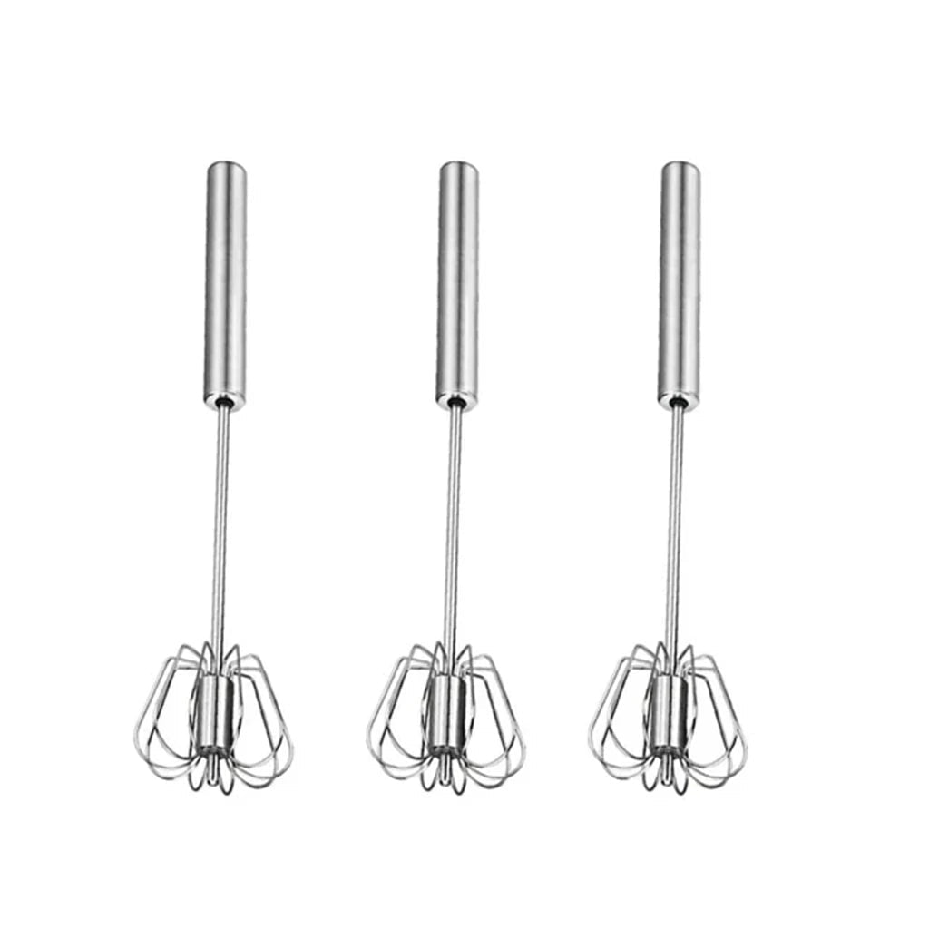 Stainless Steel Hand Mixer – Easy Whisking & Self-Turning Egg Beater