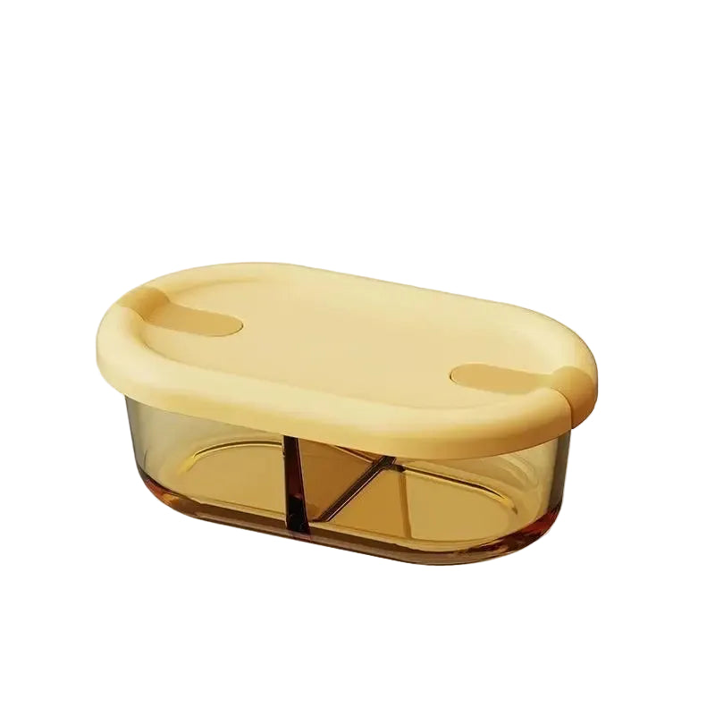 Microwave Glass Lunch Box – Fresh & Sealed – Heat-Resistant Oval Bowl