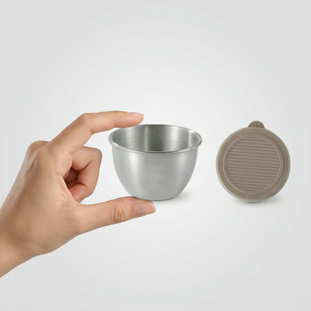 Salad Dressing Container – Leakproof Stainless Steel Lunch Cup