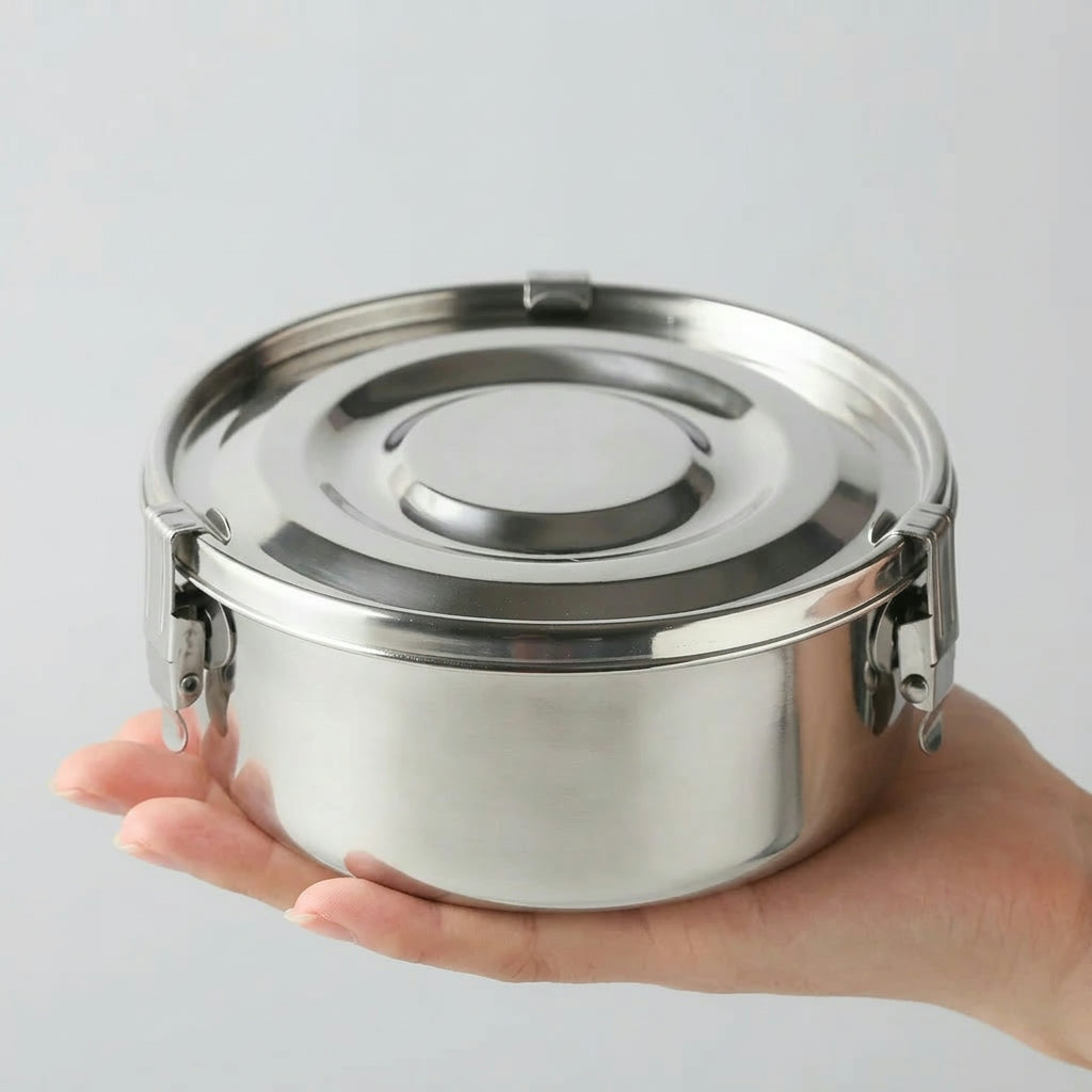 Stainless Steel Bento Lunch Box – Leak-Resistant Food Storage Container