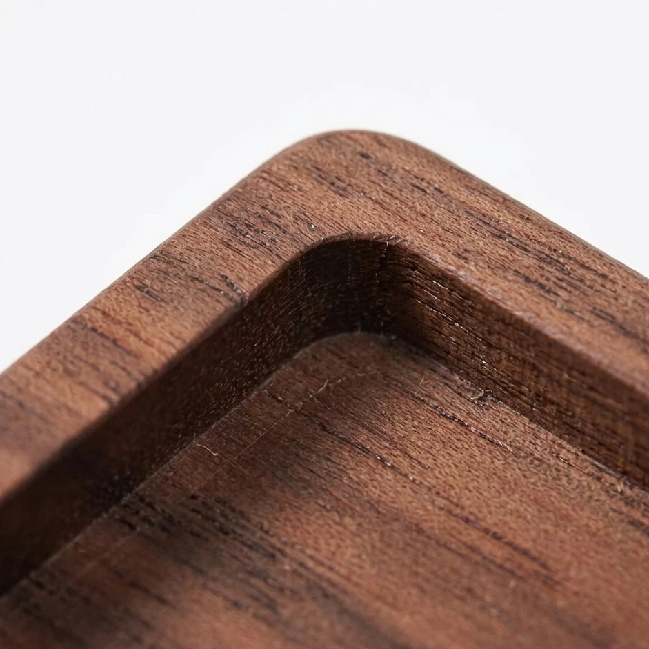 Wood Coaster – Heat Resistant Cup Mat Solid Walnut 8.8cm