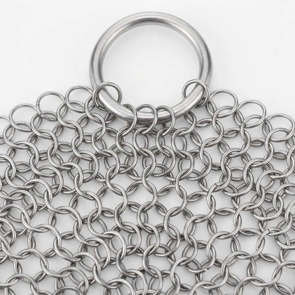 Stainless Steel Pot Scrubber – Tough Grease Cleaning Brush