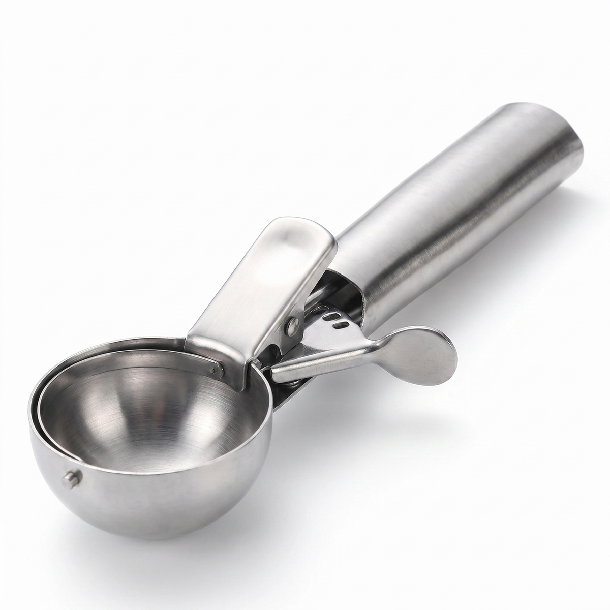 Stainless Steel Ice Cream Scoop with Trigger Release & Grip