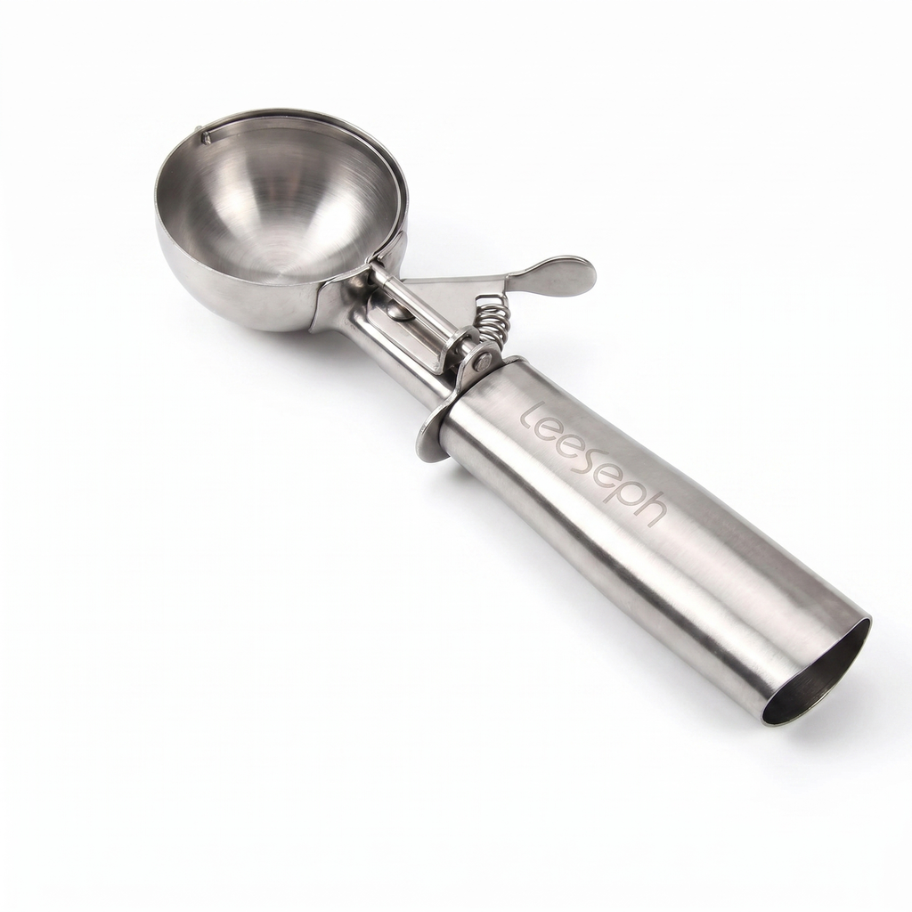 Stainless Steel Ice Cream Scoop with Trigger Release & Grip