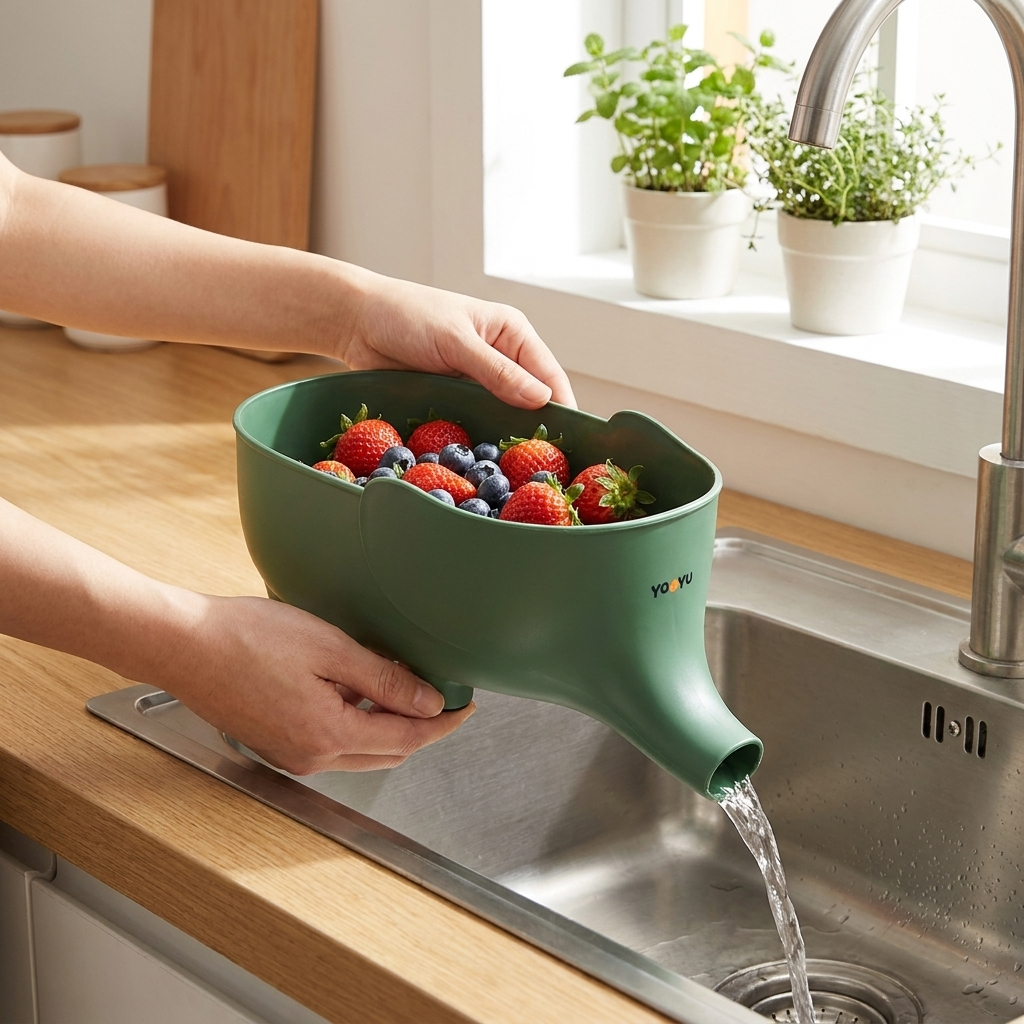 Elephant Drain Basket – Easy Washing & Kitchen Sink Organization