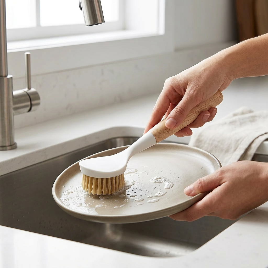 Long Handle Dish Brush – Effortless Cleaning & Durable Nylon