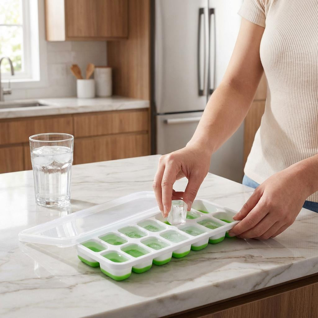 14-Cube Ice Tray – Easy-Release Silicone Freezer Mold