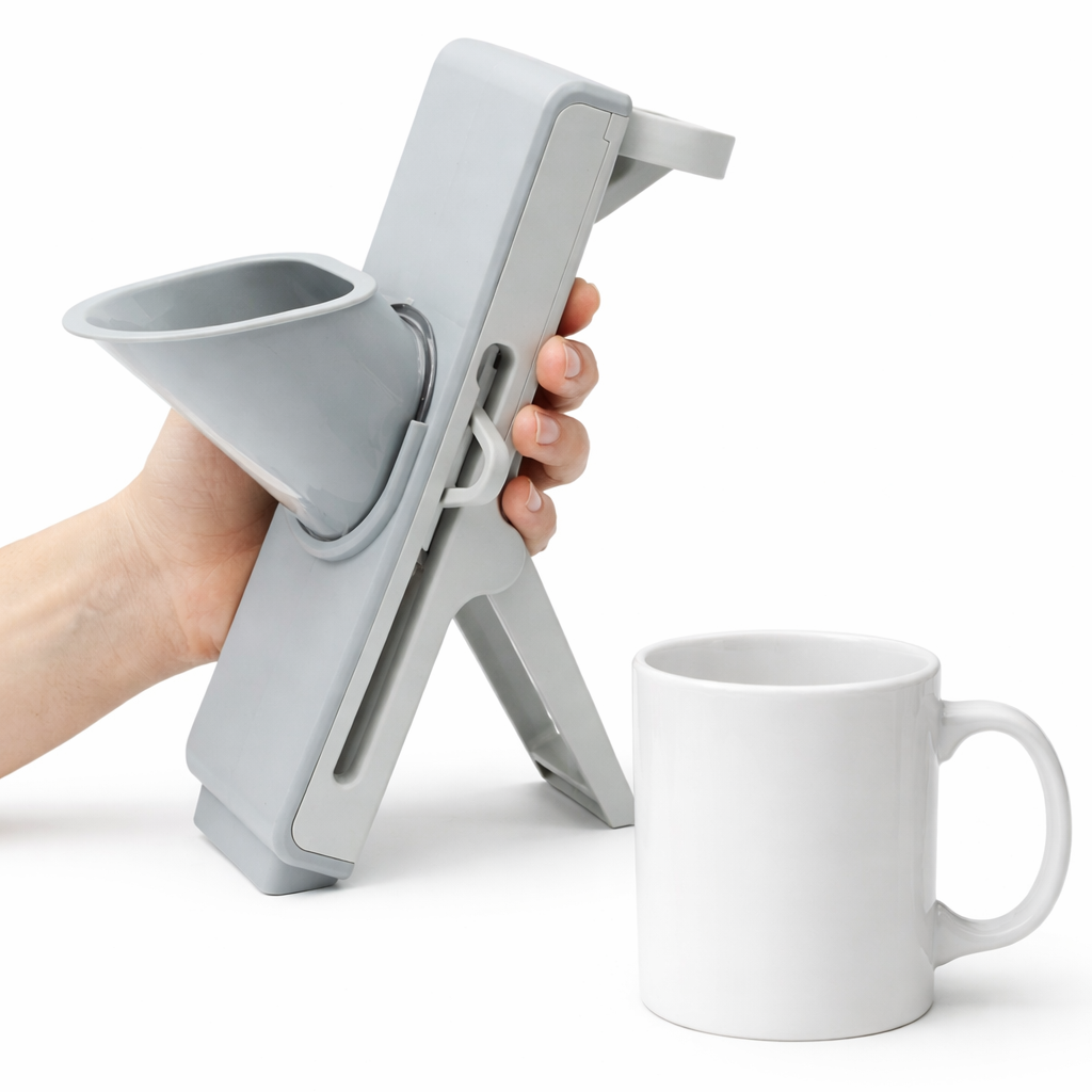 Mandoline Vegetable Slicer – Quick & Even Cuts with Stainless Steel Blades