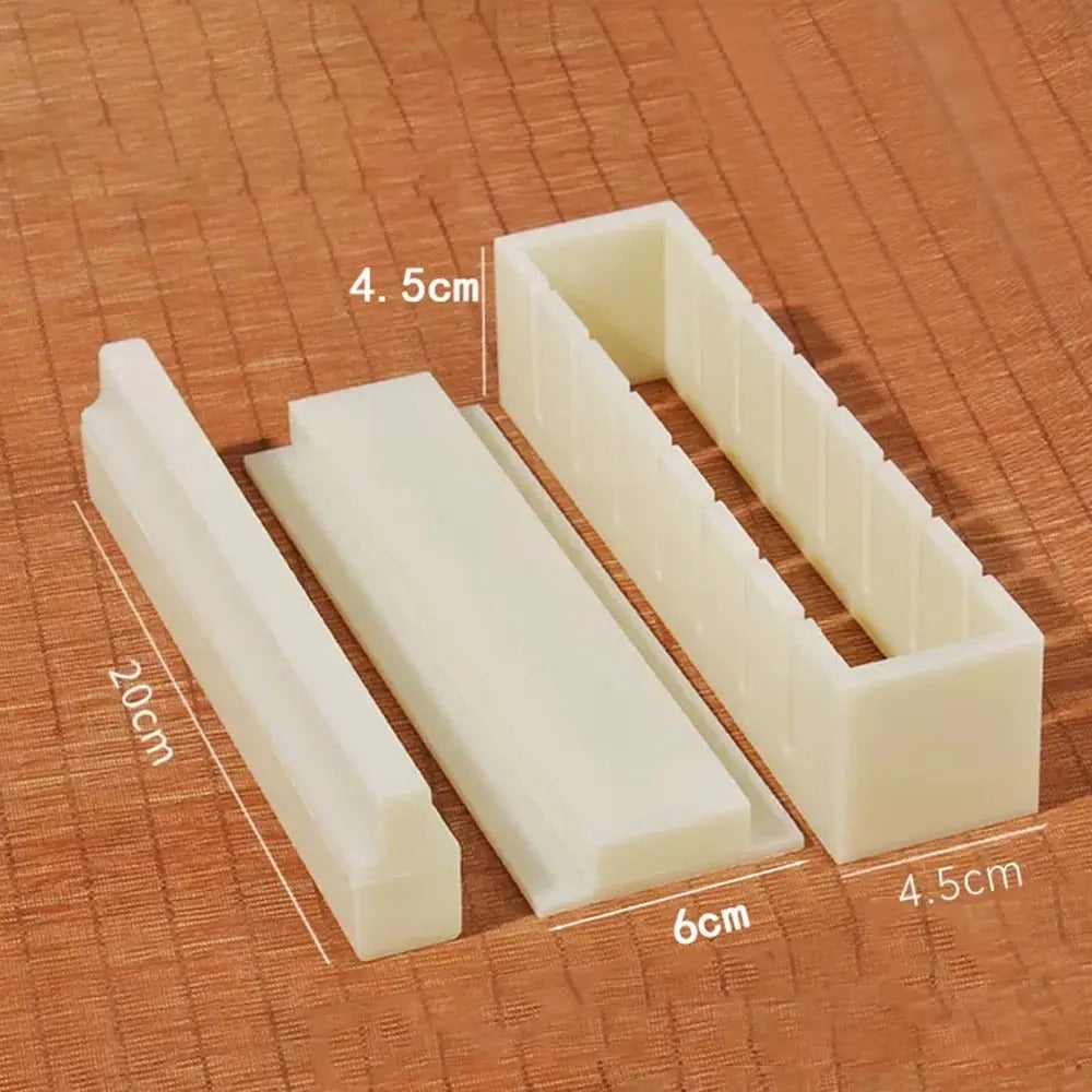 Sushi Roll Maker Set – Easy Shaping with 3 Plastic Molds