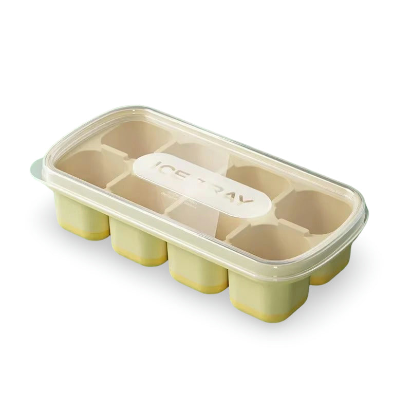 Square Ice Cube Tray – Reusable Freezer Mold for Large Ice Cubes